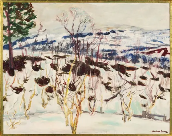 Vinter, Holøyen [Maleri]