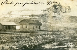 Finse stasjon i Bergensbanens anleggsperiode