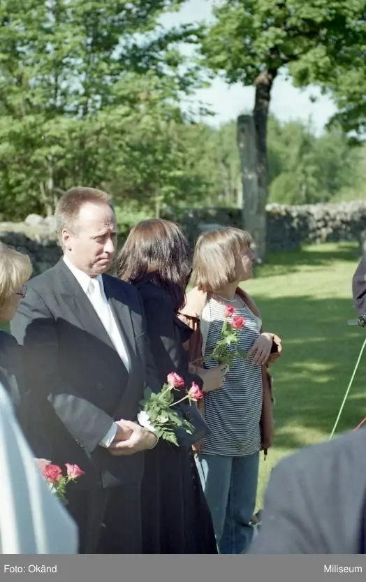 Fingerad begravning. Bo "Putte" Palmgren, Ing 2 på kyrkogården