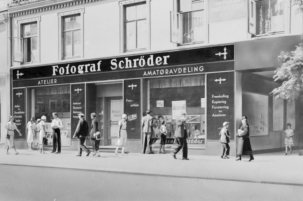 Fotograf Schrøders butikkfasade