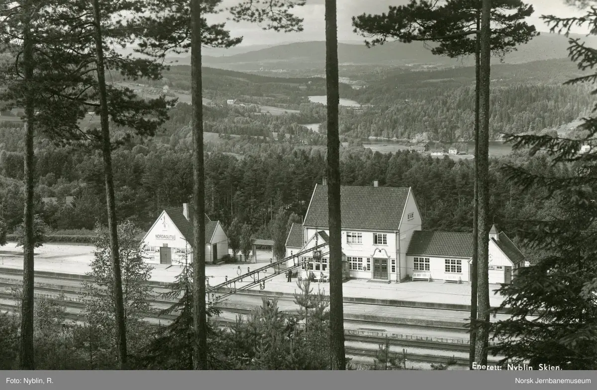 Nordagutu stasjon Norsk Jernbanemuseum / DigitaltMuseum