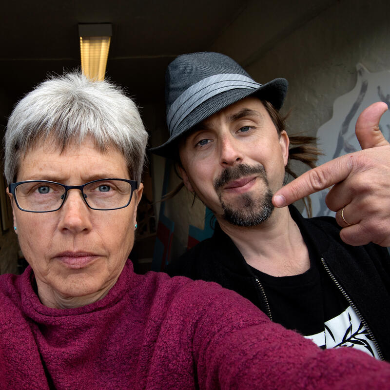 © Mimsy Møller, Selfie med Don Martin, 2015. Preus museums samling