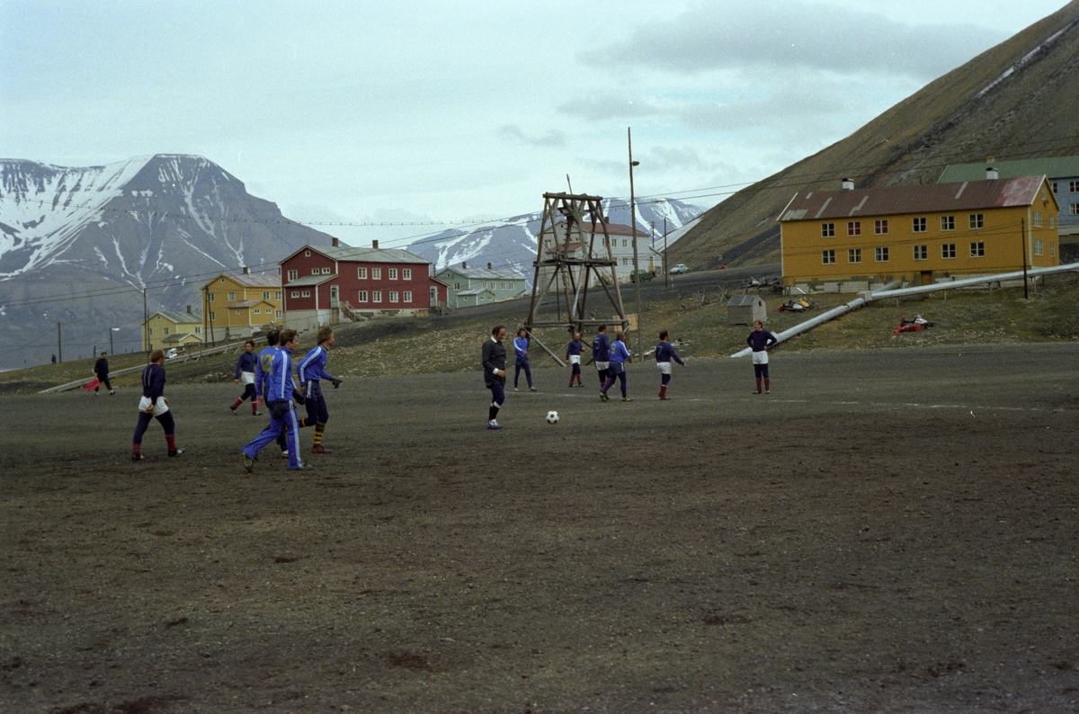 Fotballkamp i Longyearbyen.