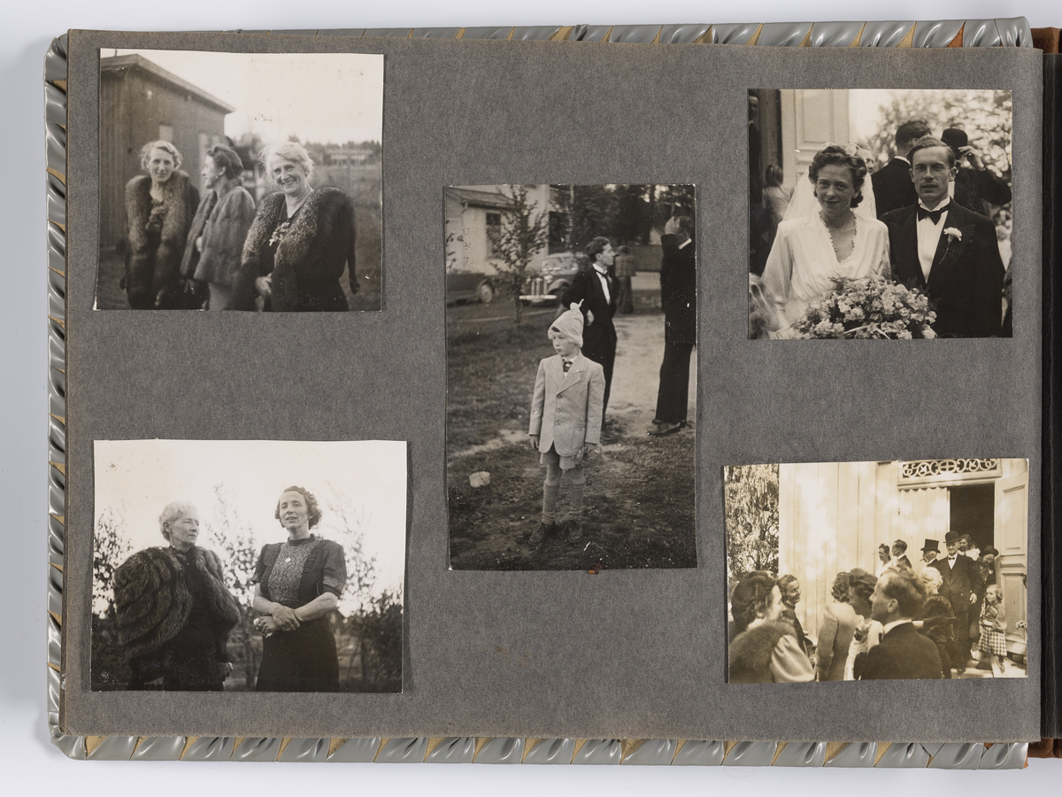 Albumet inneholder bryllupsbilder til Synnøve Brænsdhøi tatt 22.06.1946 og diverse familiebilder. 

Albumet inneholder bilder fra Hovind kirke og bryllupsreise til Danmark: bl.a. Fårevejle kirke og dyrehage (Odense?). 