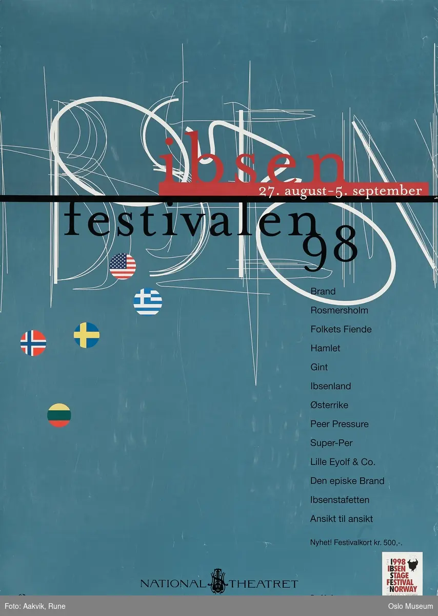 Ibsenfestivalen (Nationaltheatret) [papirkunst]