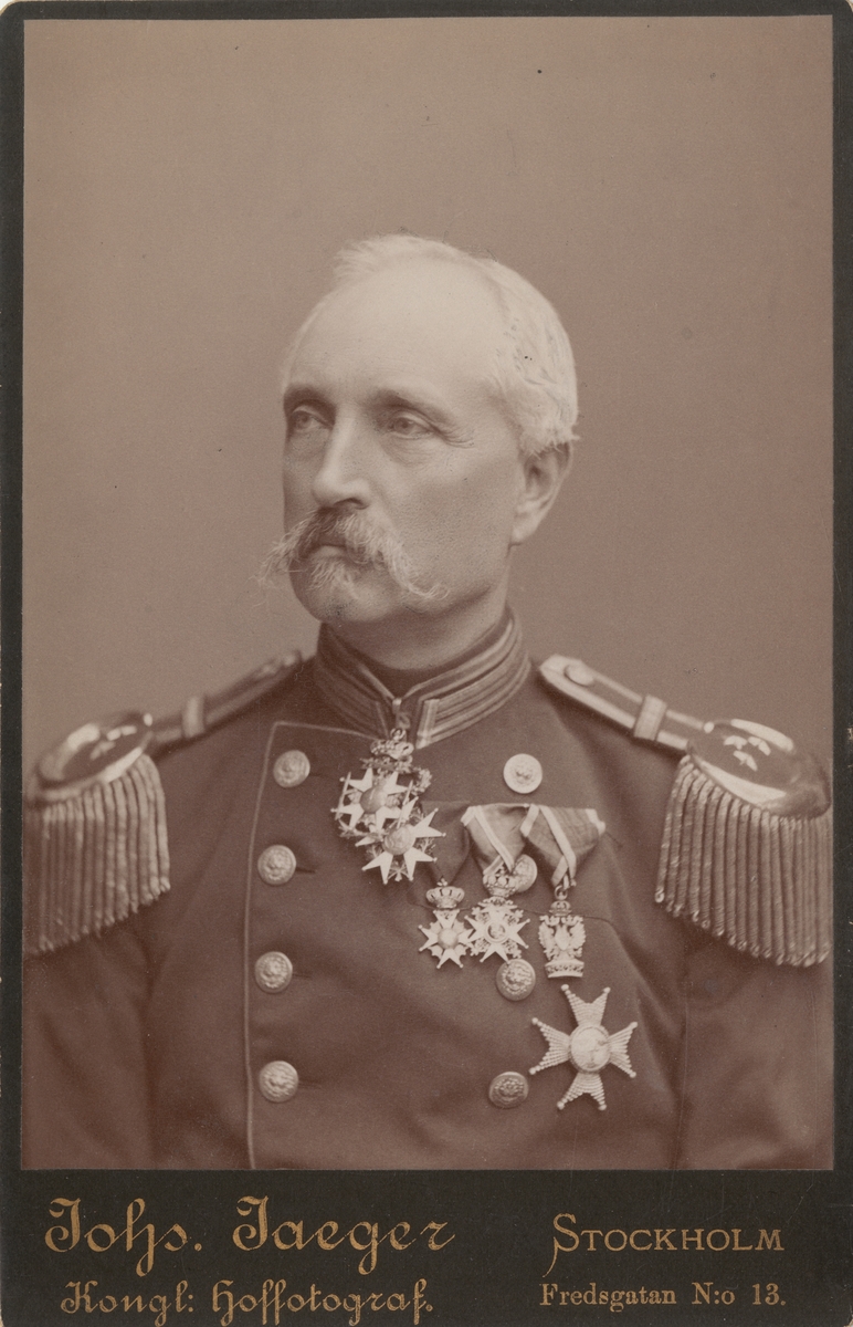 Porträtt av Malcolm Hamilton, överste vid Västgöta regemente I 6.