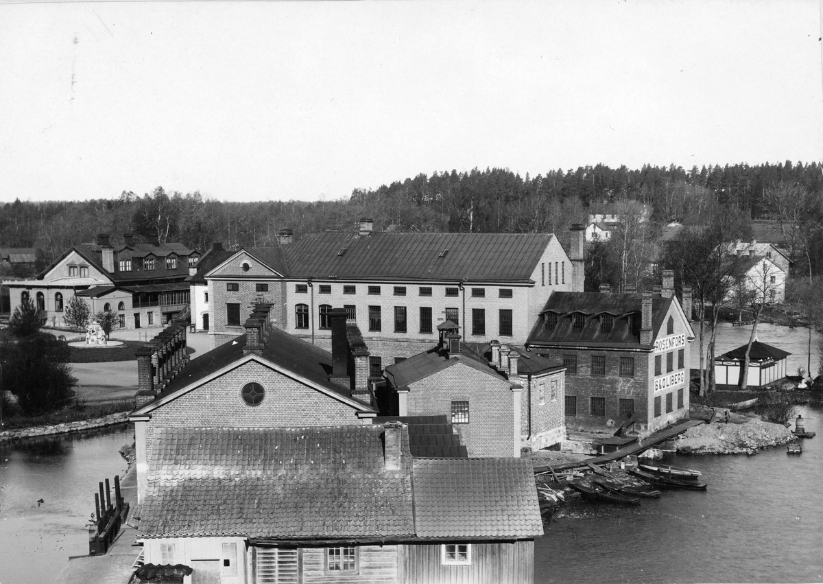 Eskilstuna 1900. Rosenfors fabrik.