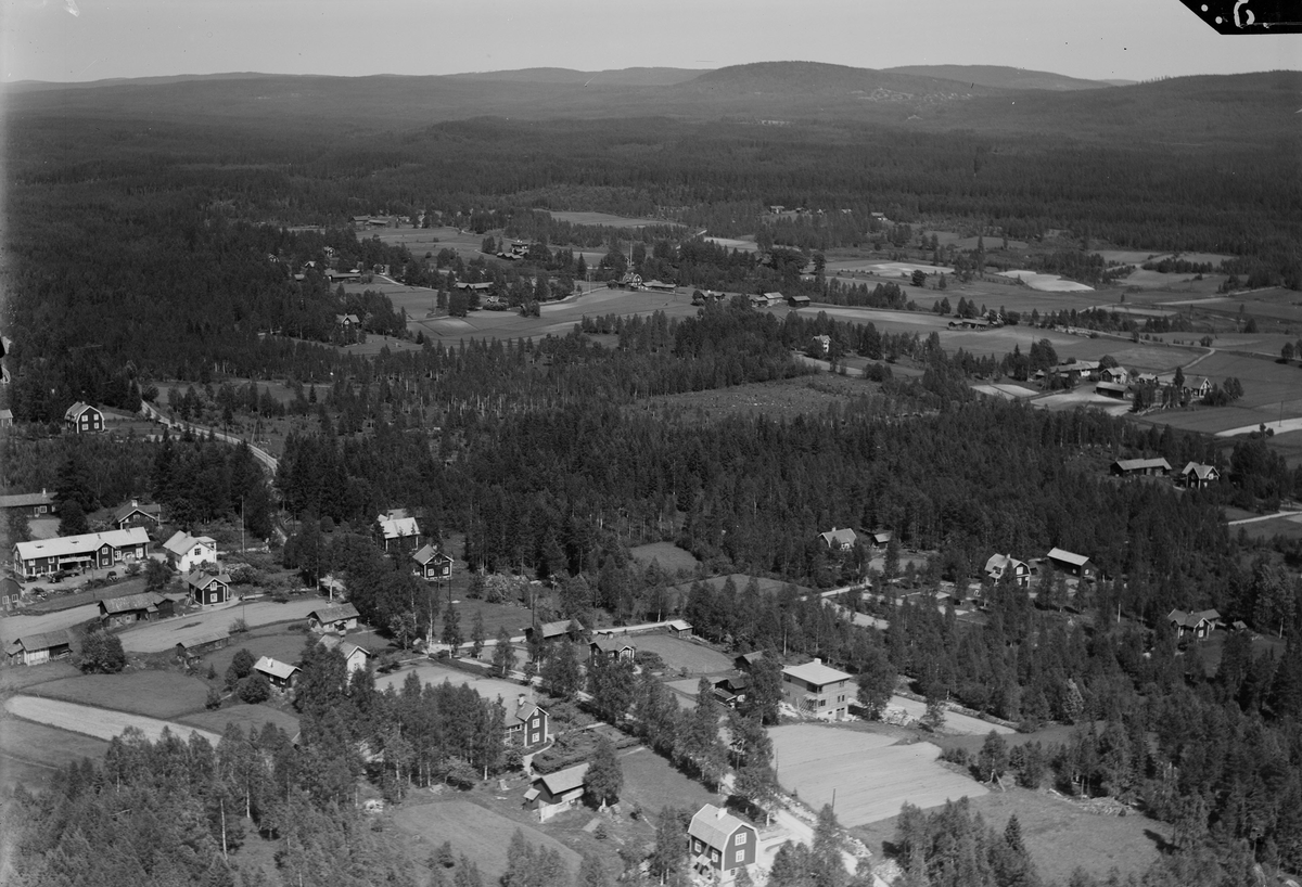 Flygfoto över Ställberget, Grangärde. - Dalarnas museum / DigitaltMuseum