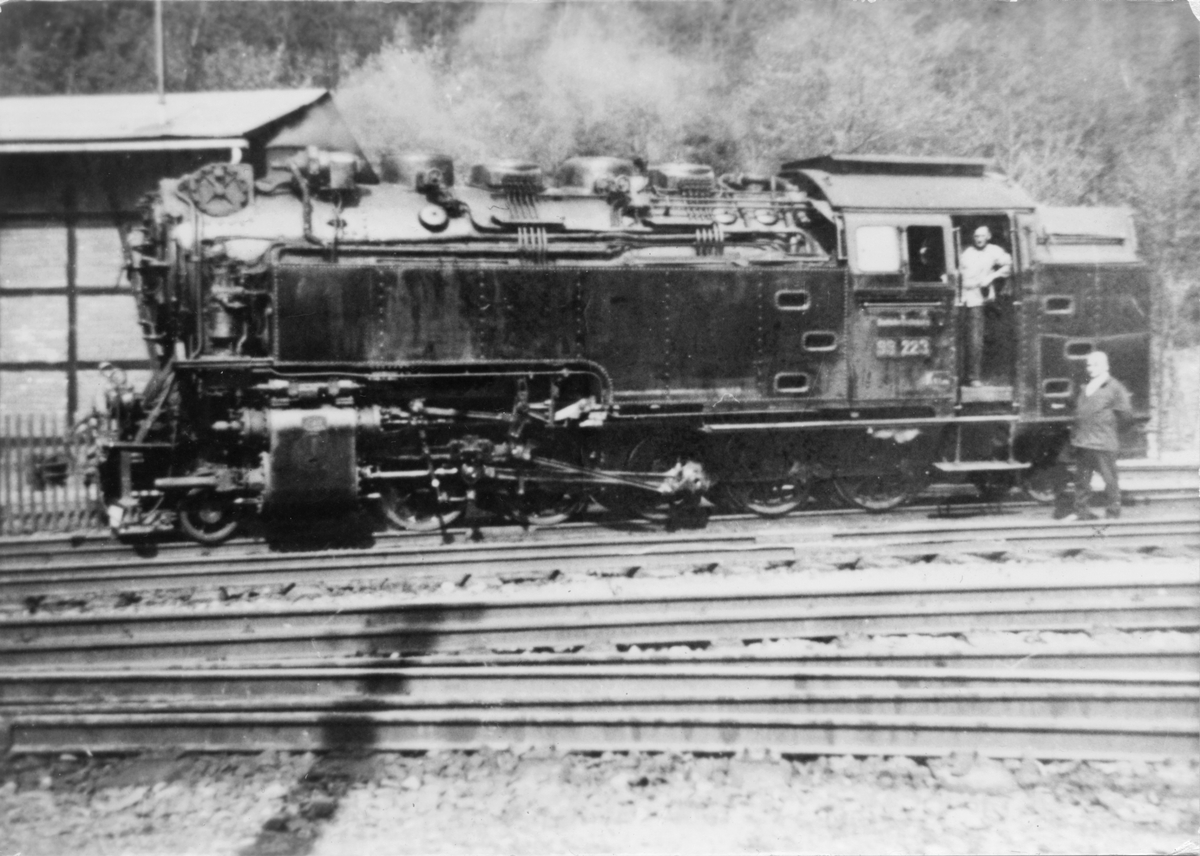 Damplokomotiv nr. 99-223 fotografert i Unterneubrunn (nå Schönbrunn).