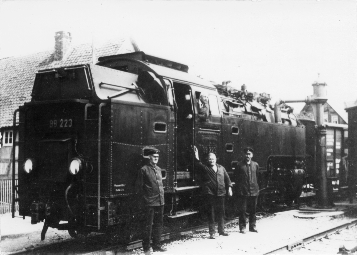 Damplokomotiv nr. 99-223 i Brattendorf.
