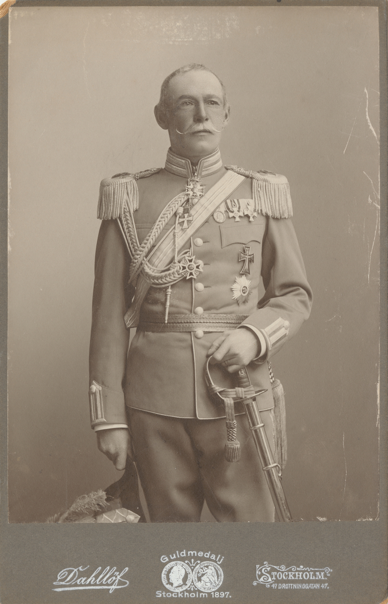 Porträtt av Hampus Mörner, överste vid Livgardet till häst.