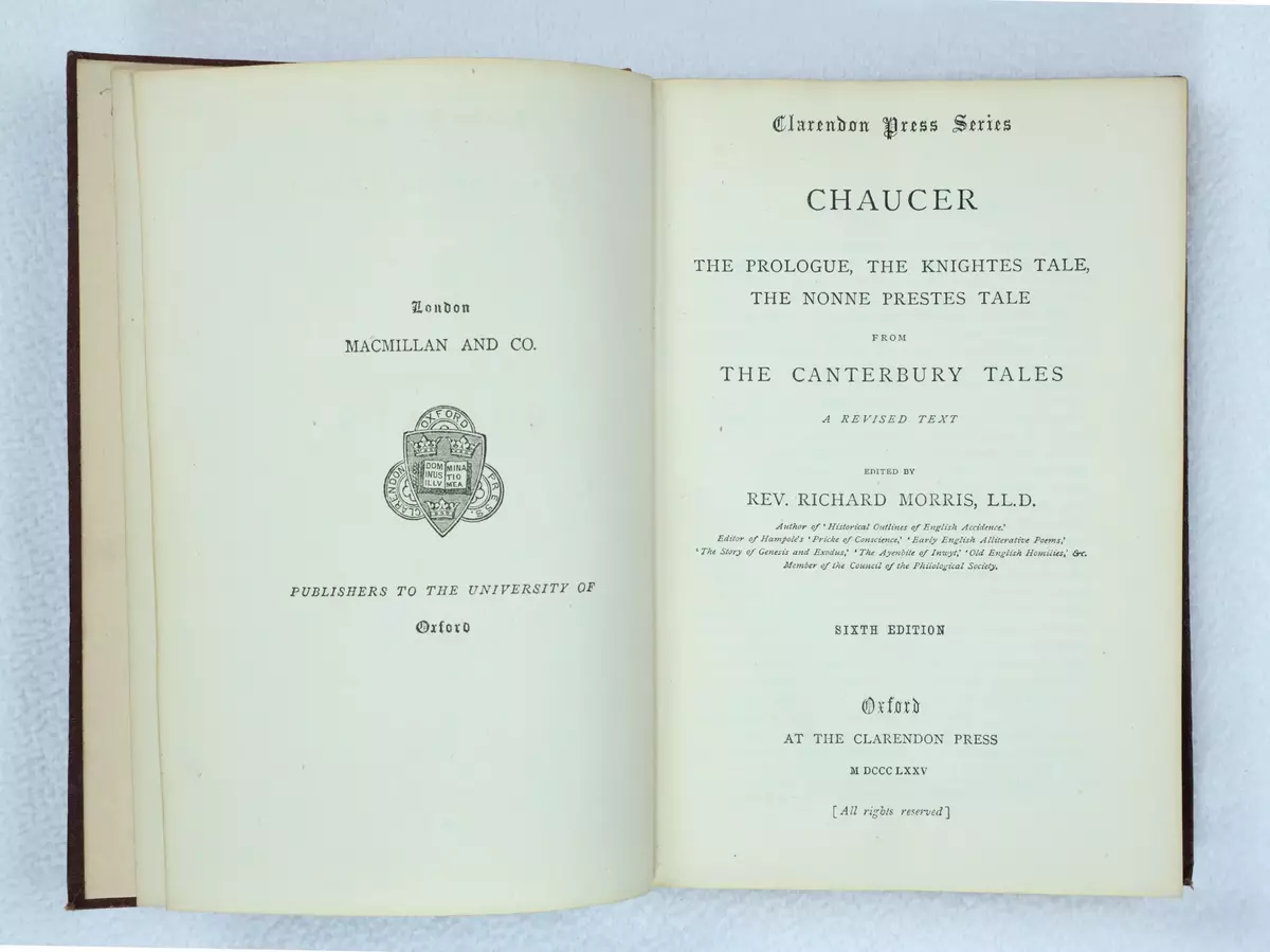 Chaucer: Prologue, Knightes and Nonne prestes tale
