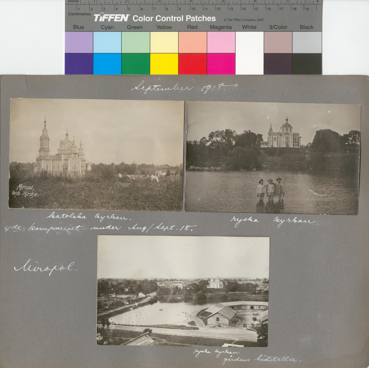 Text i fotoalbum: "September 1918. Miropol."