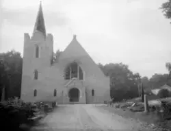 Telemark, Skien kommune, Borgestad kirke, langkirke i stein,