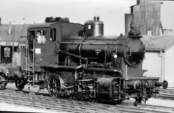Damplokomotiv type 40a nr. 461 på Lillestrøm stasjon