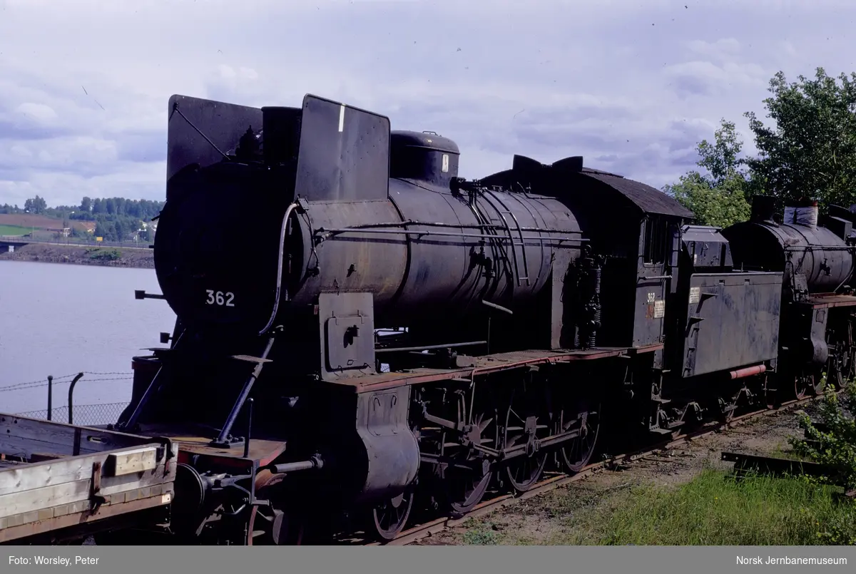 Utrangert damplokomotiv type 30b nr. 362 på Hamar