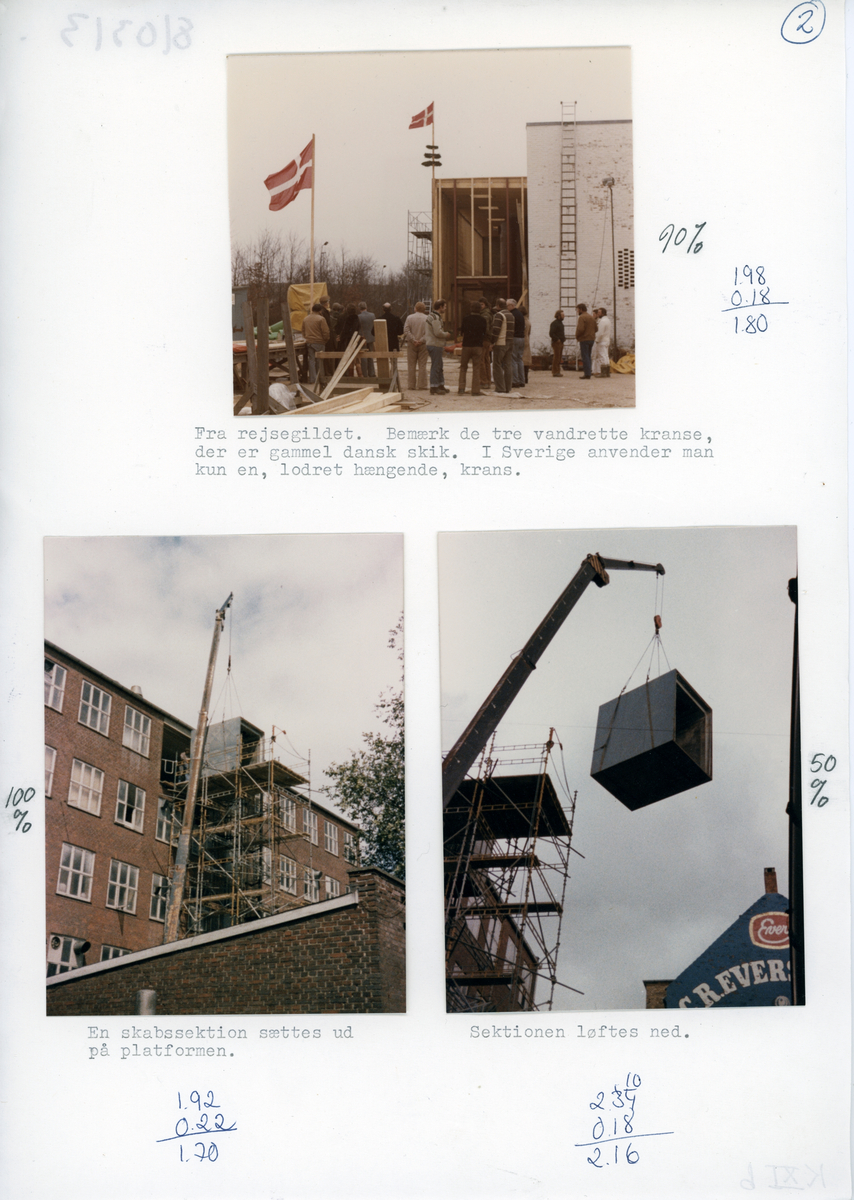 Bilder på nybygget vid Evers fabrik i Danmark13e mars 1981 för Inside den interna tidningen.