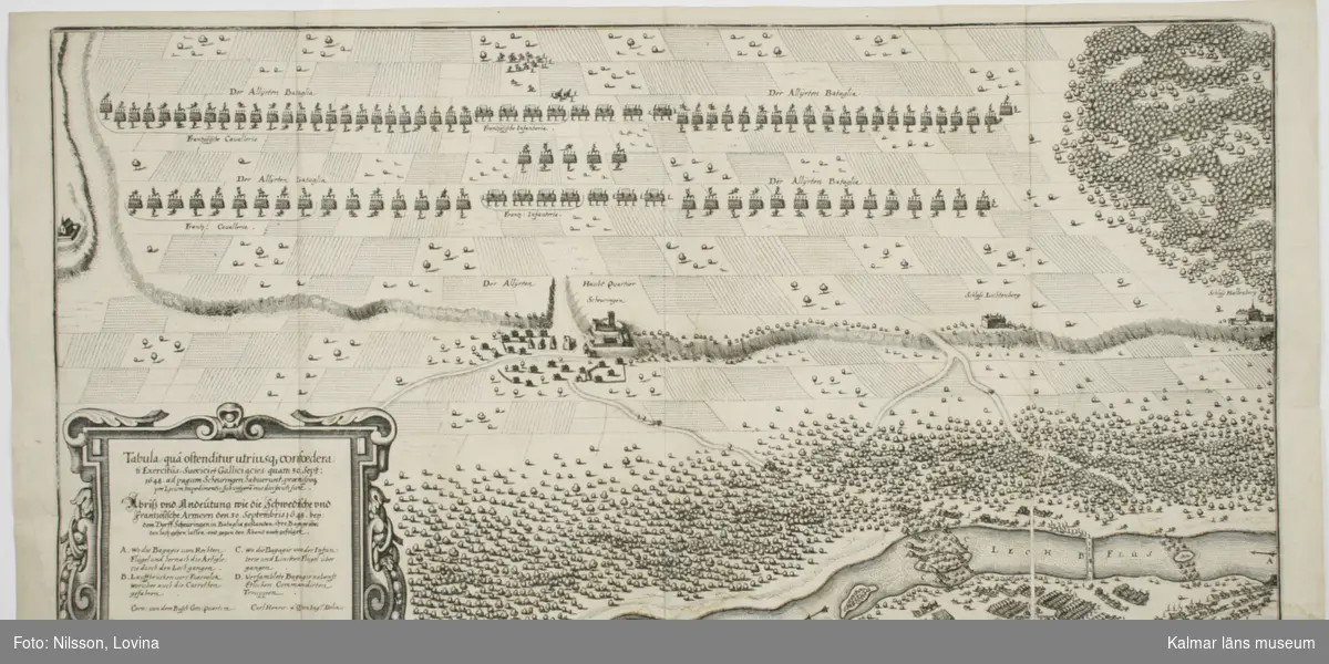 Batalj i Scheuring, svenska och franska armén 30/9 1648.