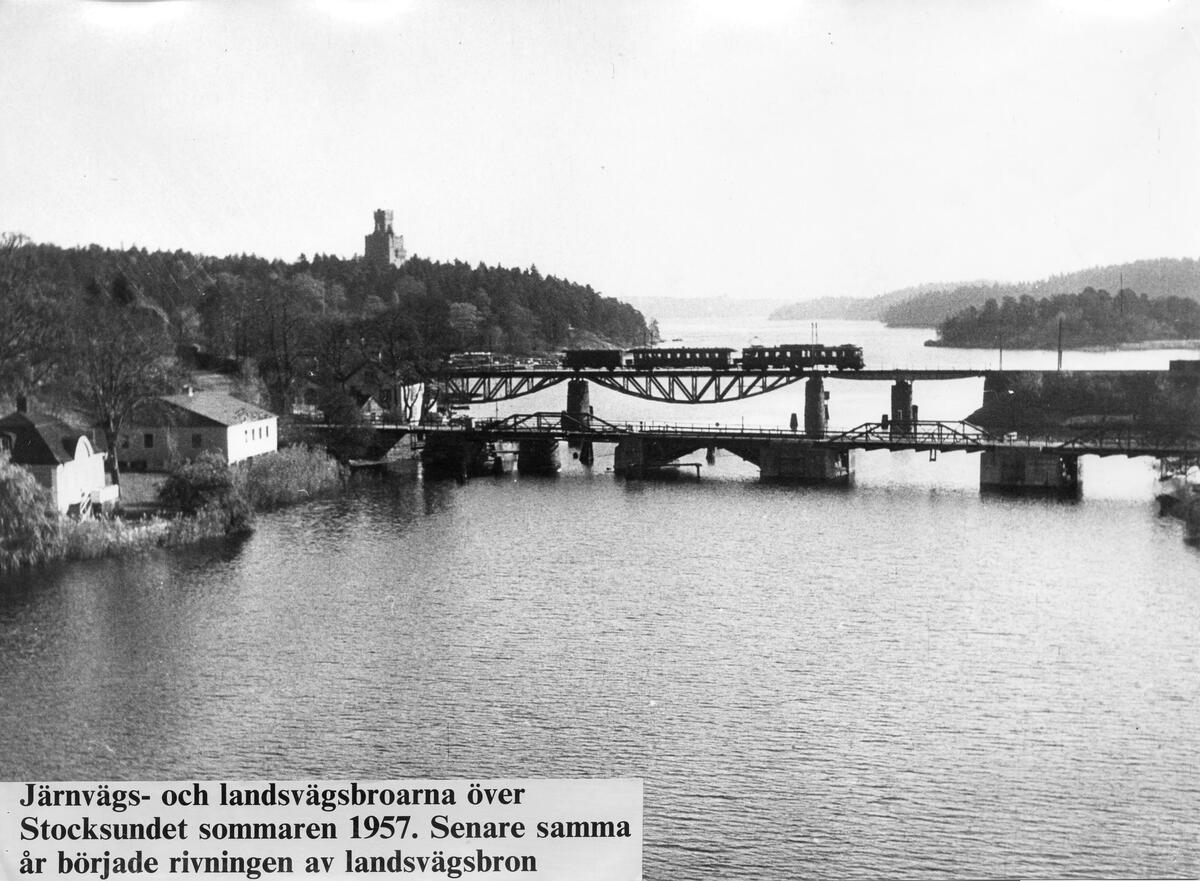 Vuxna och barn på skidutflykt nära Sätra äng i Danderyd år 1900.