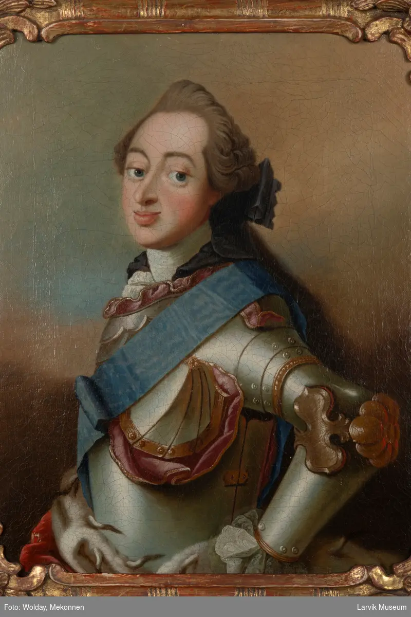 Portrett av kong Fredrik V av Danmark.