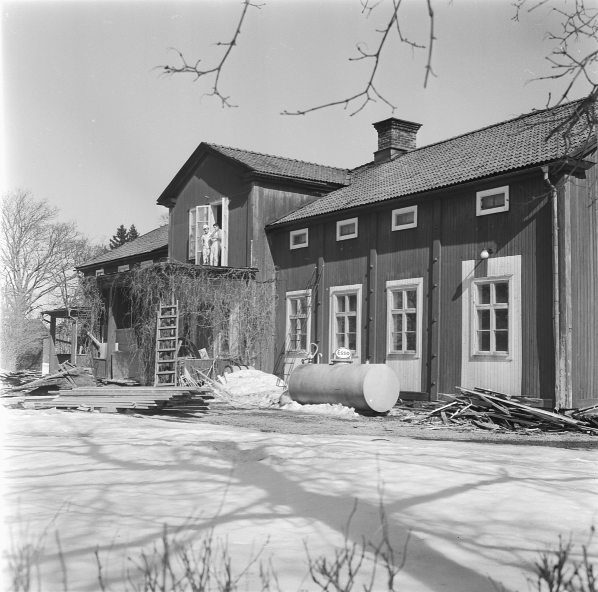 Före detta skolan i Västland, Uppland 1970