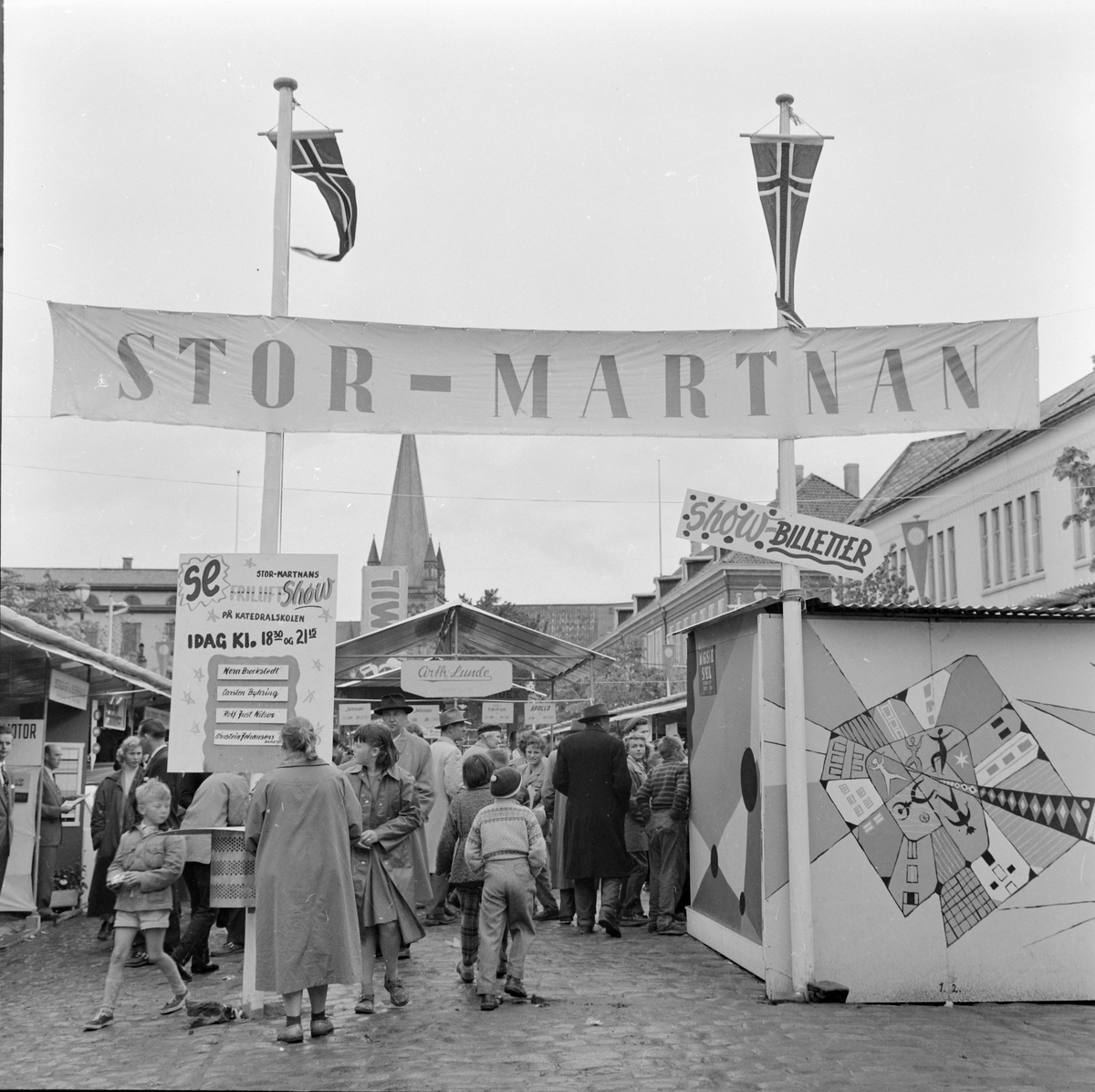 Stor-martnan i Trondheim 1957