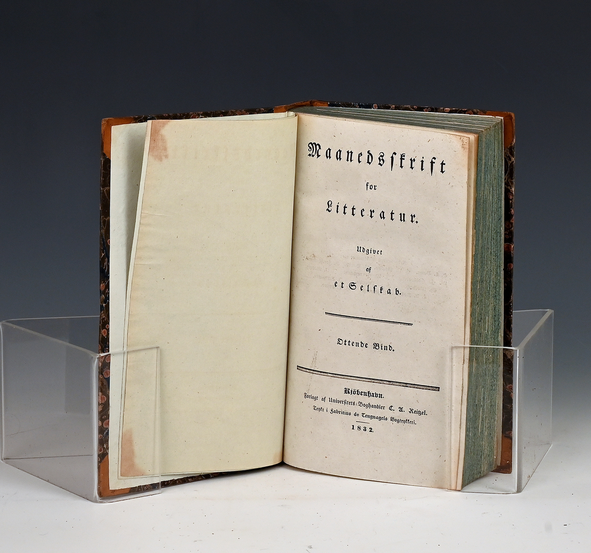 Maanedsskrift for litteratur. Ottende bind. Kbhv. 1832.