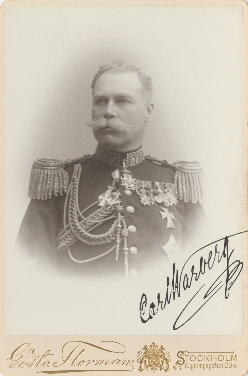 Porträtt av generalmajor Carl Warberg.