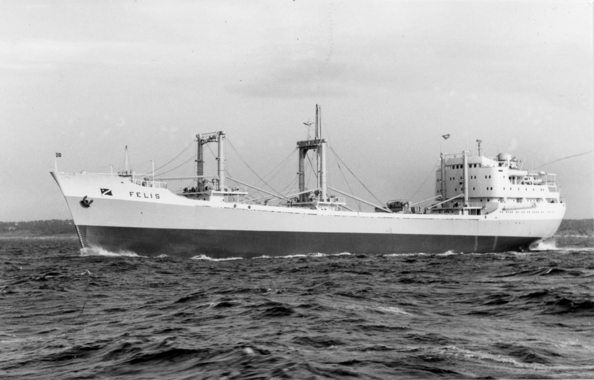 M/S Felis (b.1962, A/S Fredriksstad mek. Verksted, Fredrikstad) i ballast