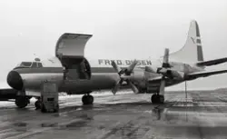 Lockheed L.188 Electra fra Fred.Olsens flyselskap på Svalbar