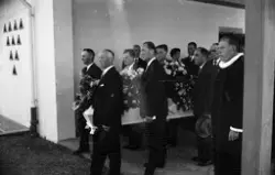 "august 1962"."gravferd Olaus Kringstad" .Gravferden til Ola