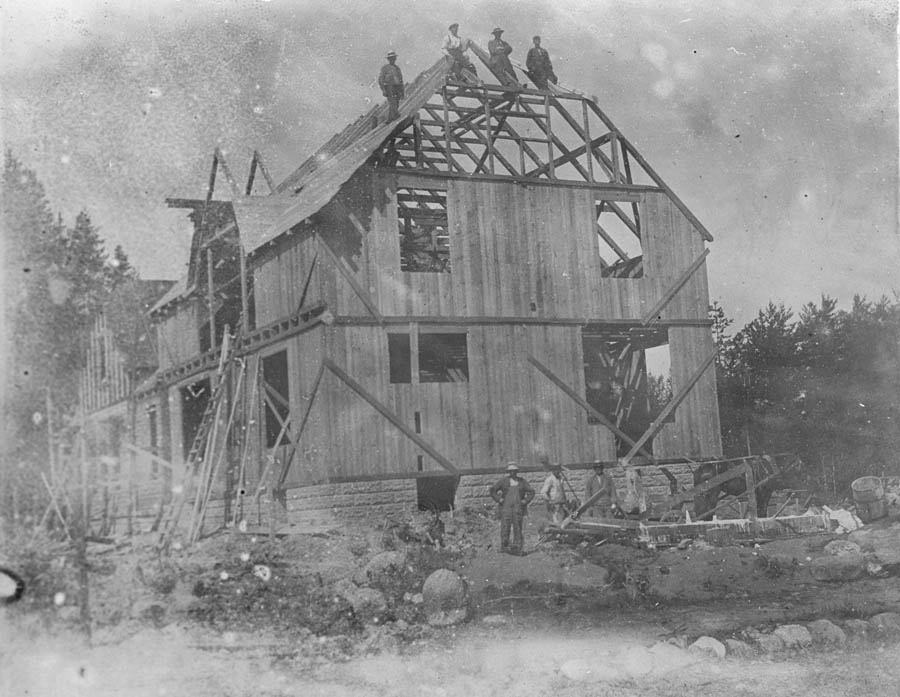 Huset i Nordbyvn. 31 under bygging.