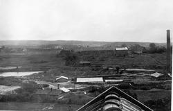Fotografert mot øst fra taket på Østre Hasle gård i Økernvei