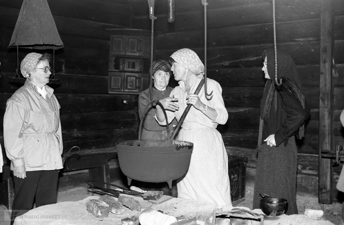 Nesjestranda Husmorlag med flere på Romsdalsmuseet 1984.