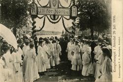 Kongebesøket i Arendal 29.07.1906. .(Kroningsreisen)
