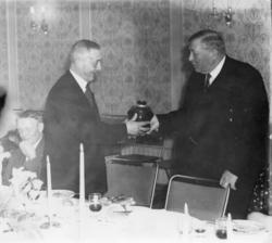 Inne i Alexandra Hotell..Avskjedsfest for Elias Grøningsæter