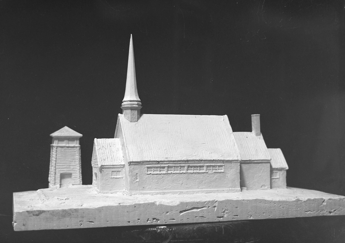 Modell av Kopperå kapell, ved arkitekt Roar Tønseth