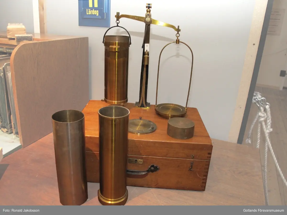 Utrustningen användes för att mäta hektolitervikten på spannmål och därav kunde vattenhalten via tabeller utläsas.