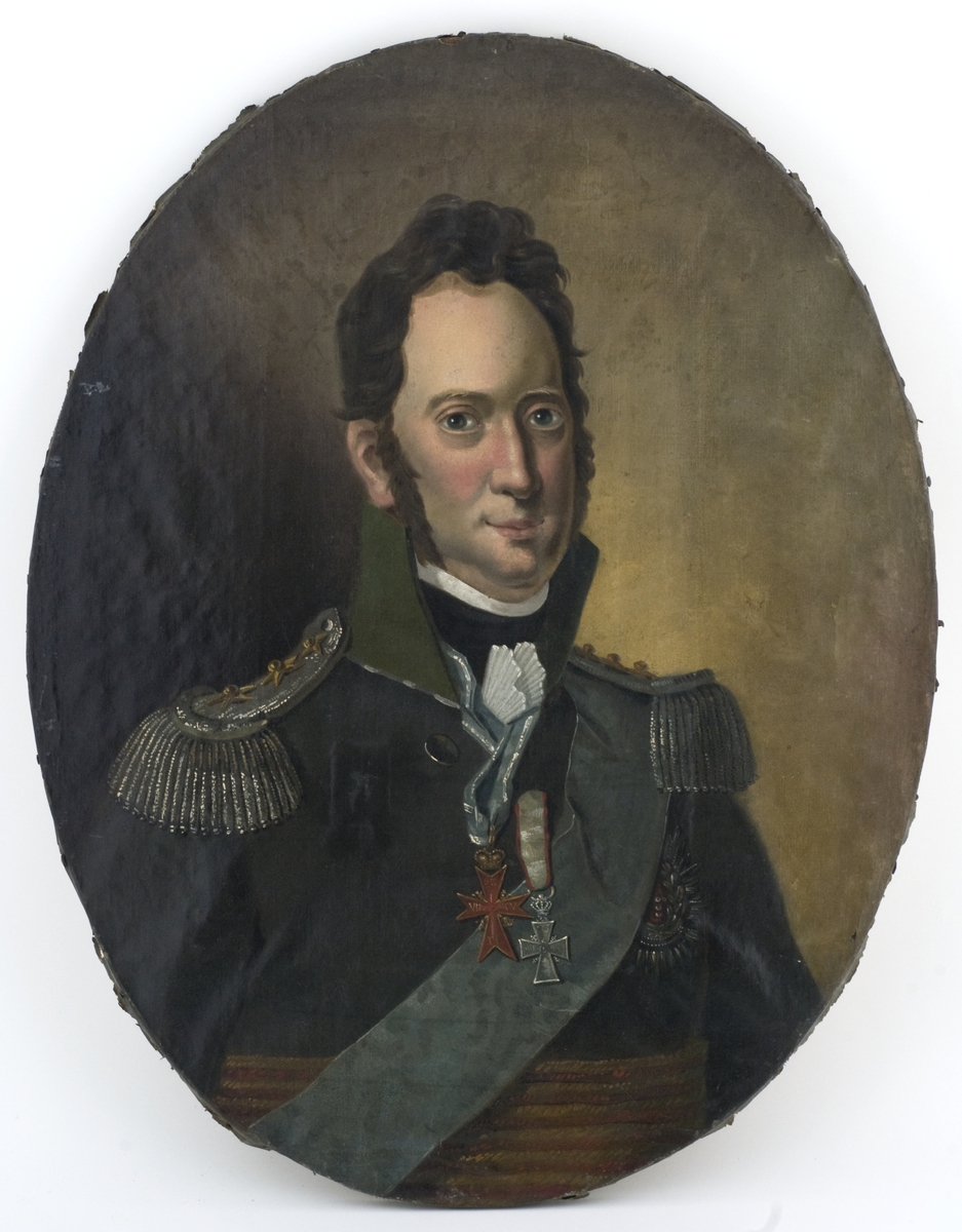 Brystportrett av Prins Frederik av Hessen, stattholder i Norge 1810-13.