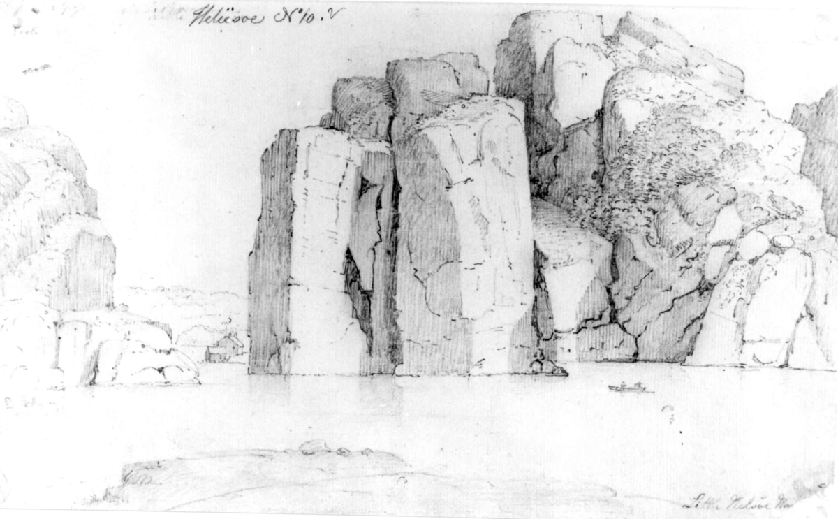 Ny Hellesund
Fra skissealbum av John W. Edy, "Drawings Norway 1800".
