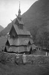 Borgund stavkirke i Lærdal, Sogn og Fjordene. Fotografert un