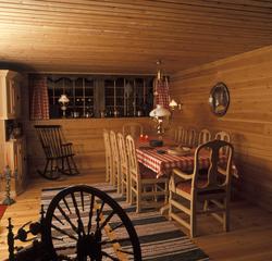 Spisestue i kjeller. Nye Bonytt 1975-2.