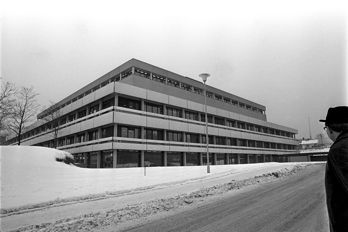 Det nye fjernsynshuset på Marienlyst. NRK fjernsynet i februar 1970.