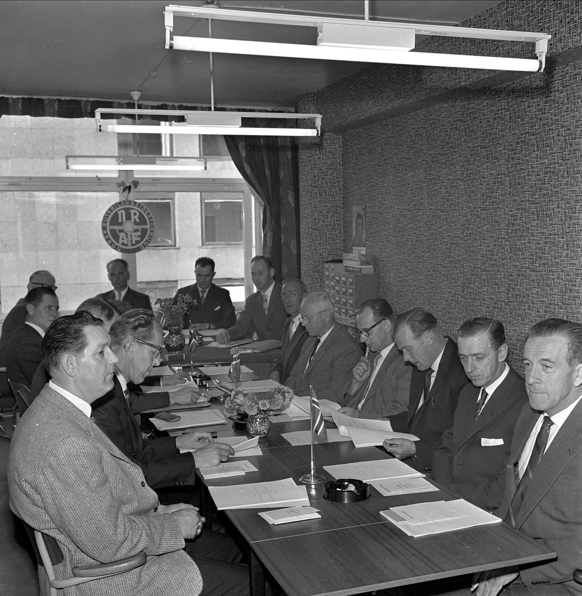 Norsk Rutebilarbeiderforbund, møte, Oslo, 27.09.1962.
