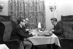 Stortingsgata 6, Oslo, oktober 1969. Rennebarth restaurant. 