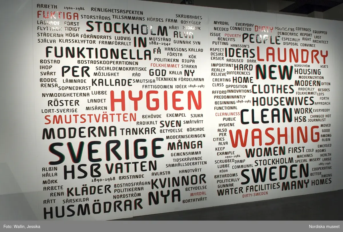 Nordiska museets utstlällning Tvättsugan 6/11 2009-7/2 2010.. 