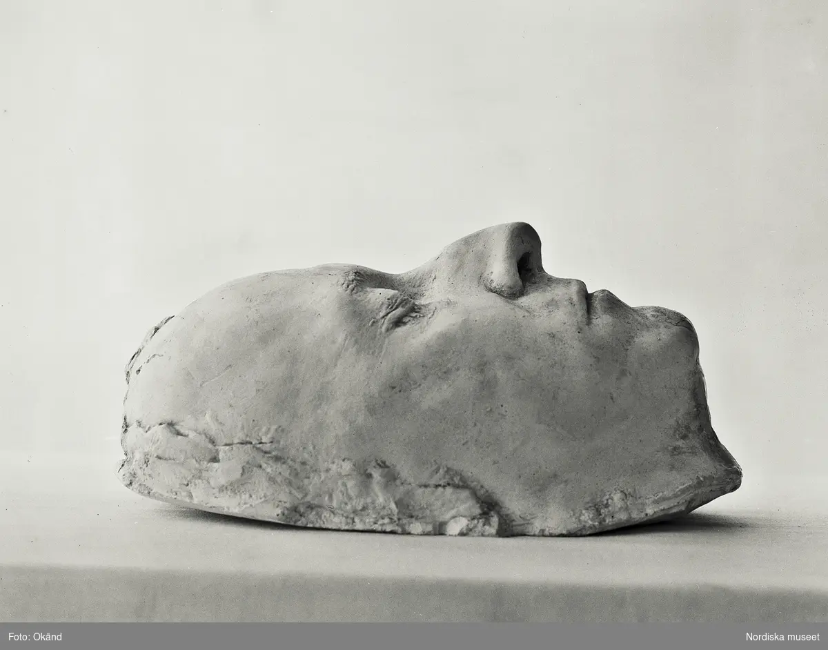 Gustav III dödsmask. Nordiska museets föremål inv.nr NM.0047752.