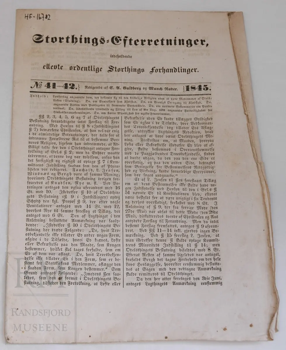 Hefte nr. 41-42, 1845.