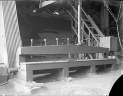 Presse på Thunes Mekaniske Verksted på Skøyen i Oslo. Maskin