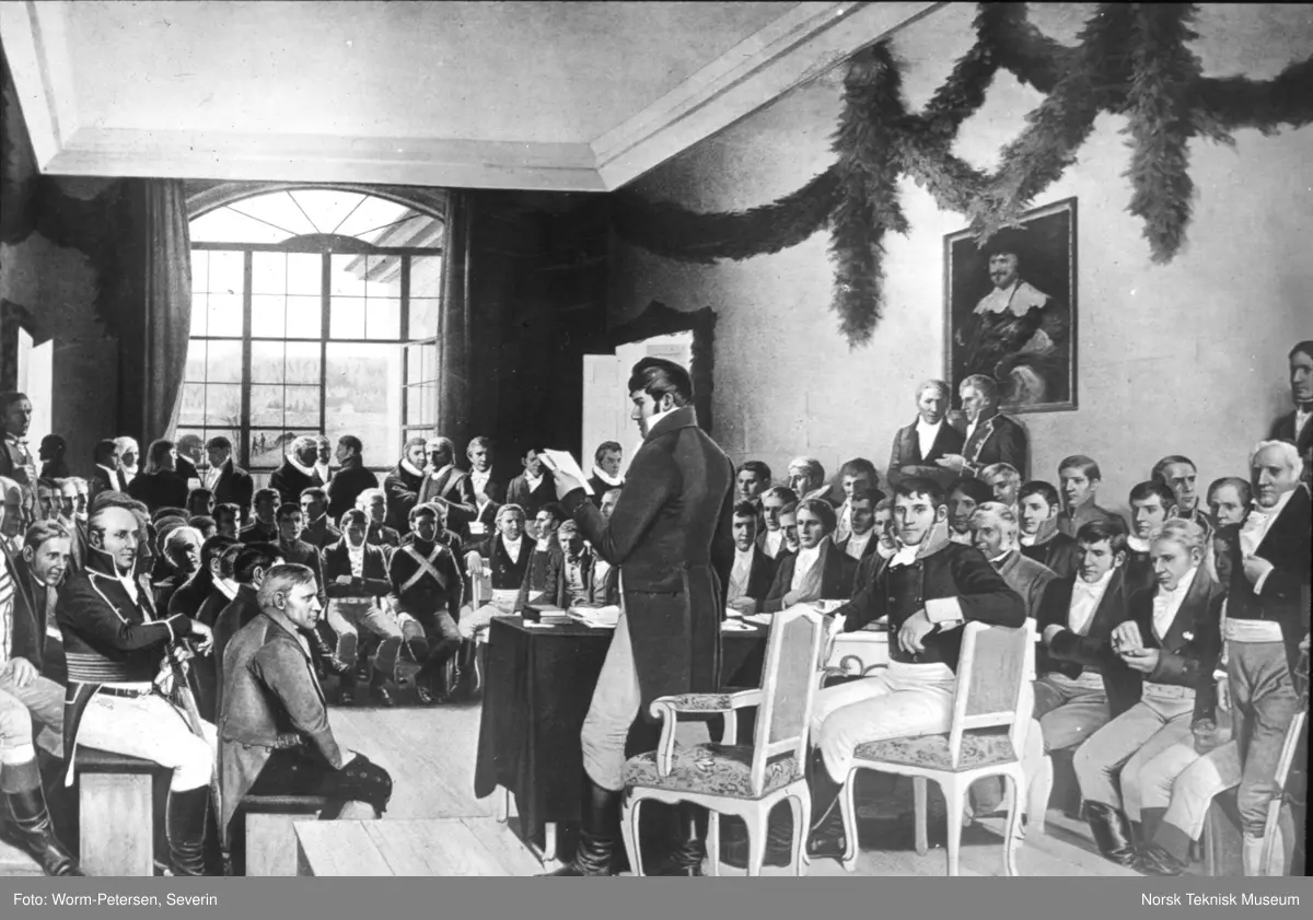 Oscar Wergeland Riksforsamlingen 1814 Norsk Teknisk Museum